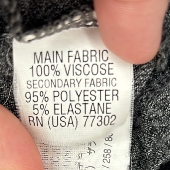 Zara W&B Collection 3/4 Sleeve Two-Tone Top Women’s Size Small in Black & Gray - Picture 4 of 5